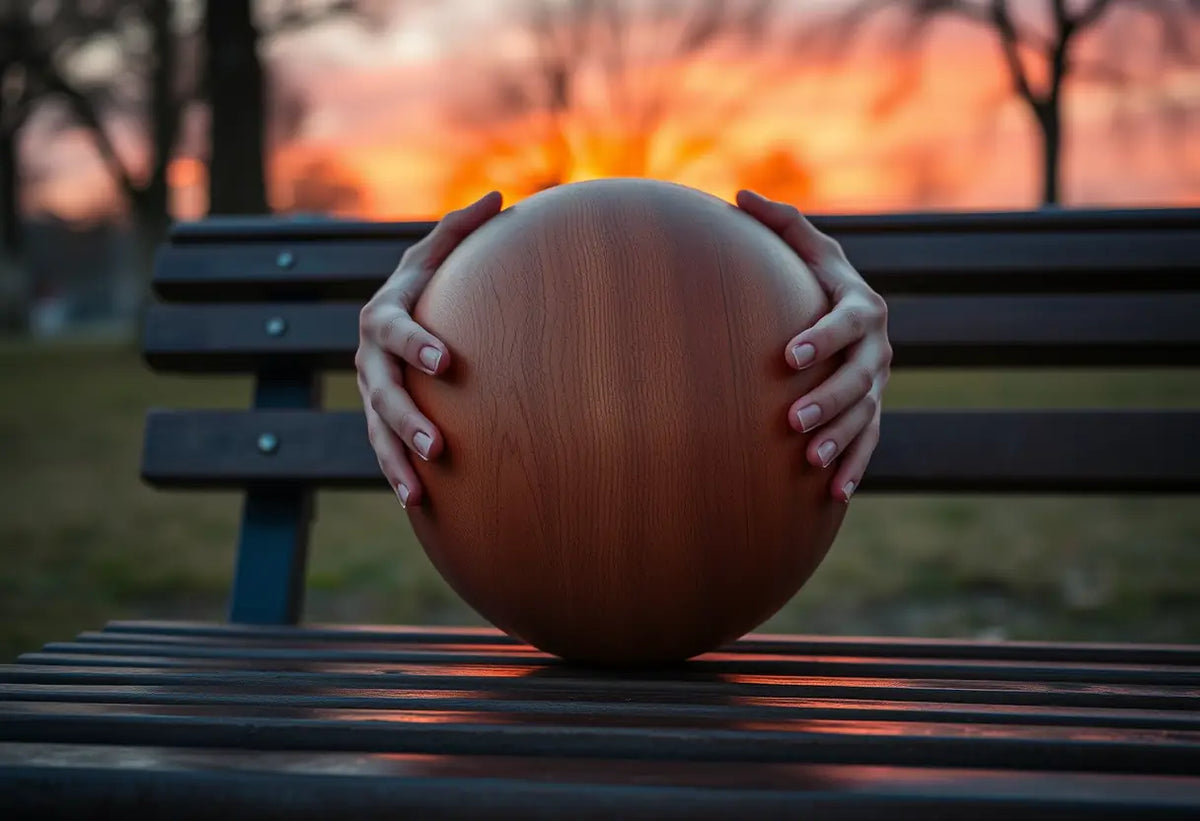 Main focus sur les exercices de Kegels dans un parc