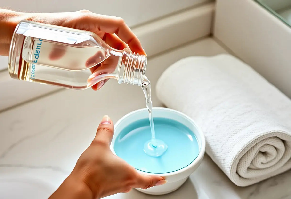 Gel intime dans une salle de bain