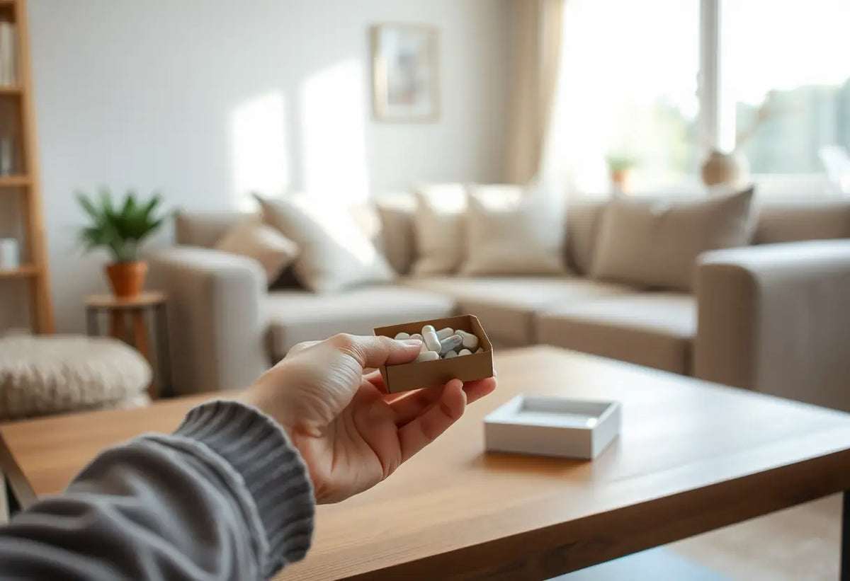 Maince médicamenteuse dans un intérieur chaleureux