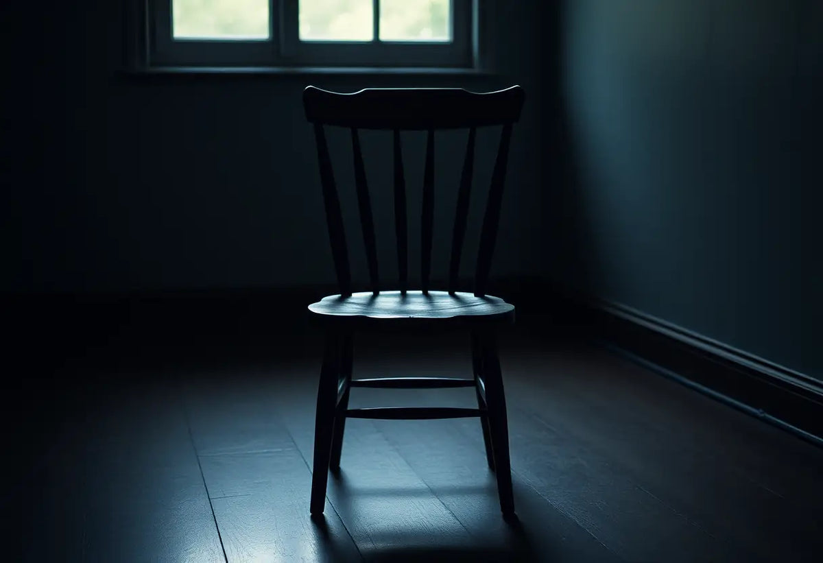 Chaise en bois représentant la solitude dans une relation difficile