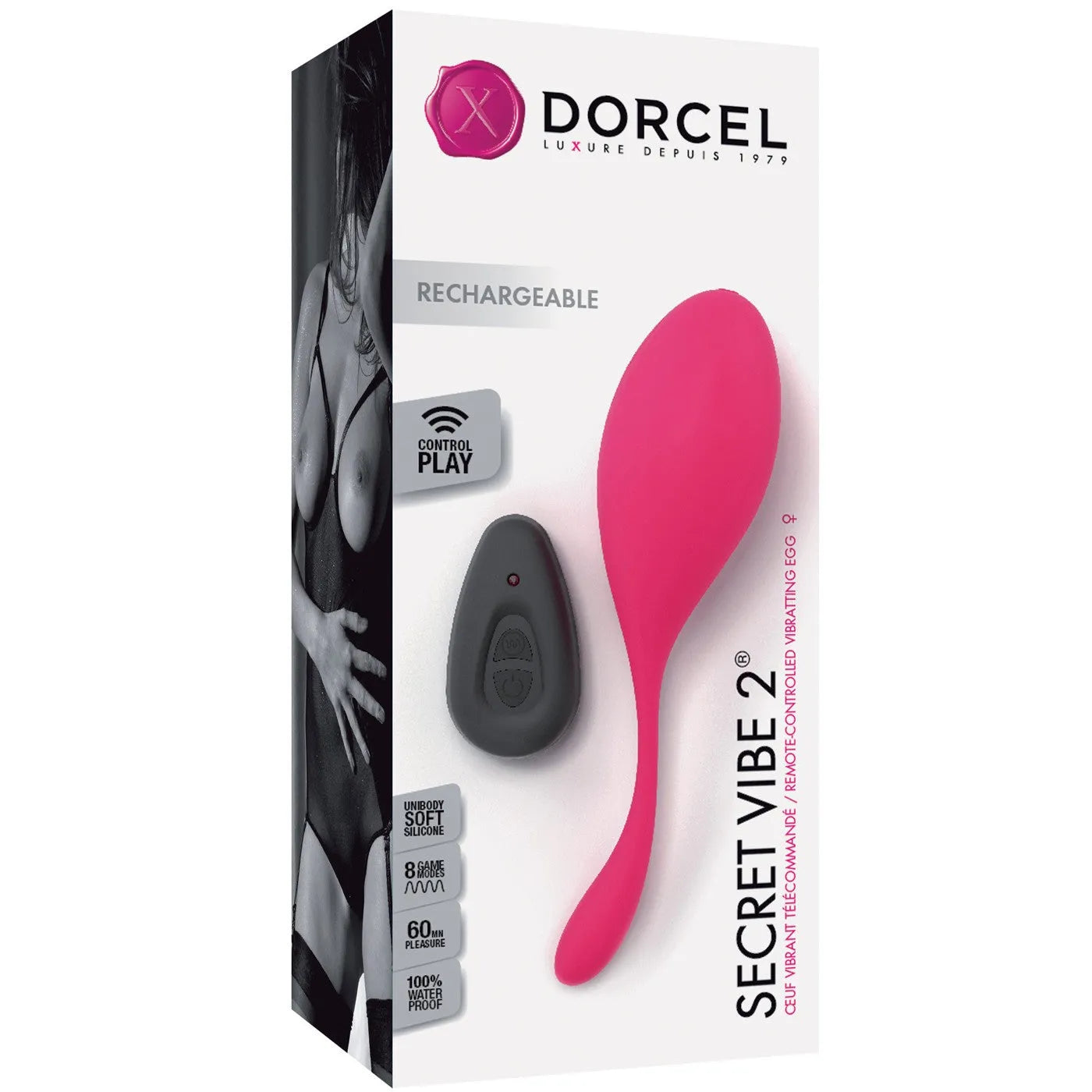 Oeuf Vibrant Silicone Rose Télécommandé USB Waterproof Stimulation Point G