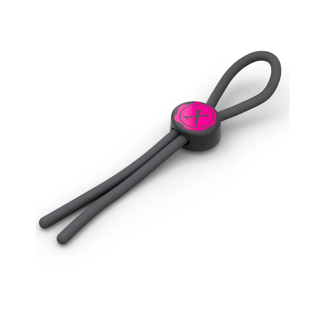 anneau lasso ajustable silicone noir hypoallergénique confortable sûr universel discret prolongation érection intensification plaisir contrôle pression personnalisable facile