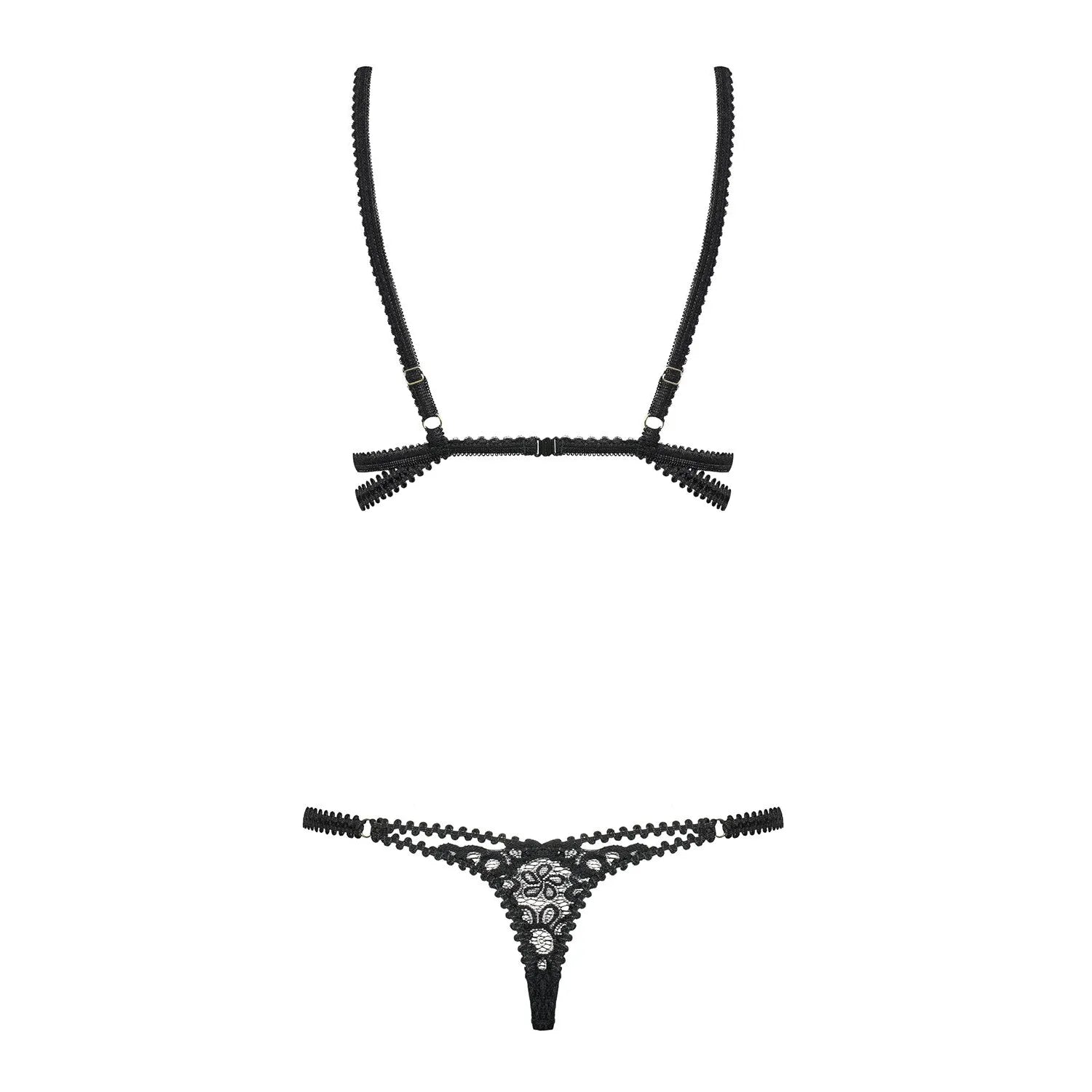 Body en dentelle noire, élastiques ajustables, bretelles réglables, détails brillants, extensible, élégant et sexy.