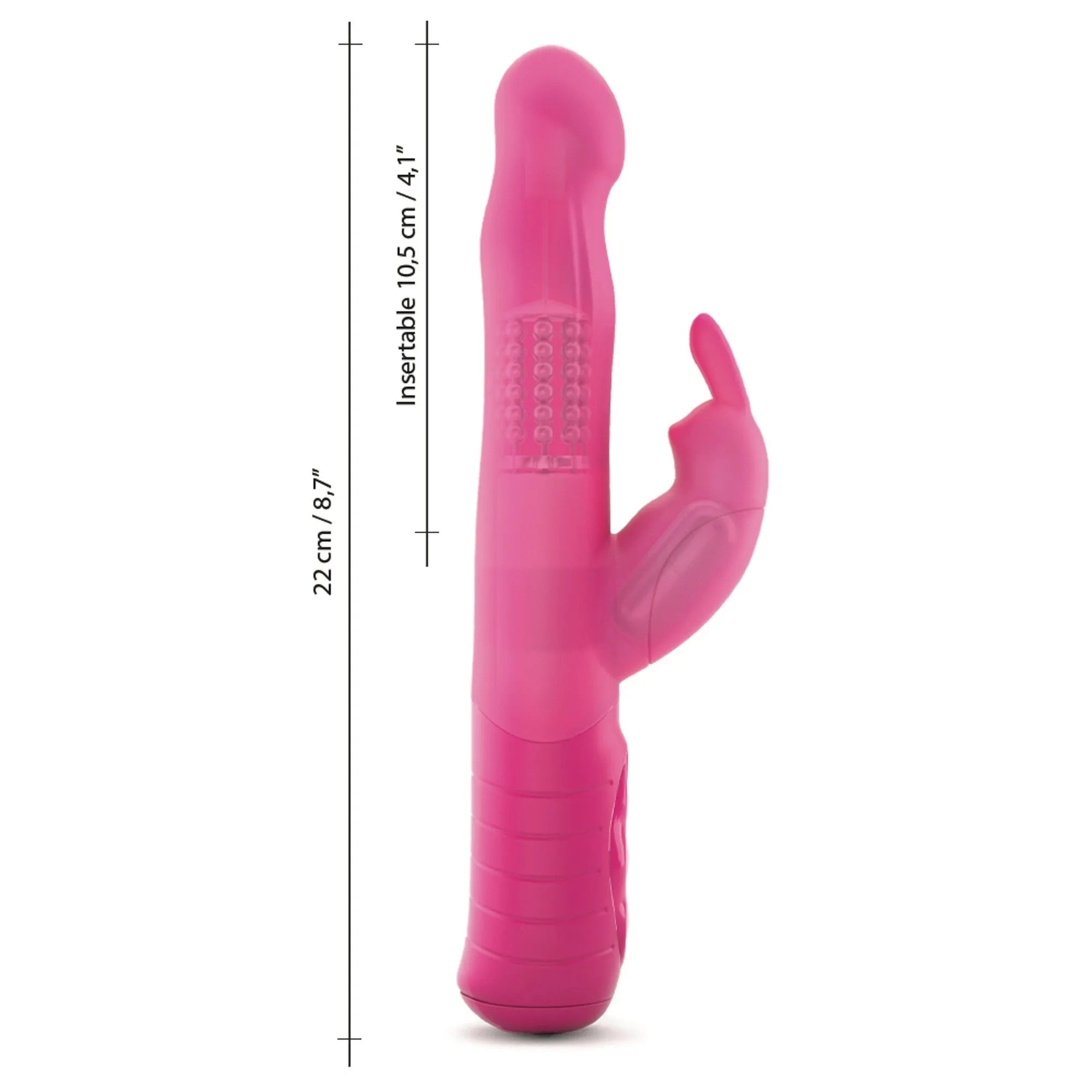 Vibromasseur rechargeable waterproof Dorcel Baby Rabbit magenta silicone 7 modes