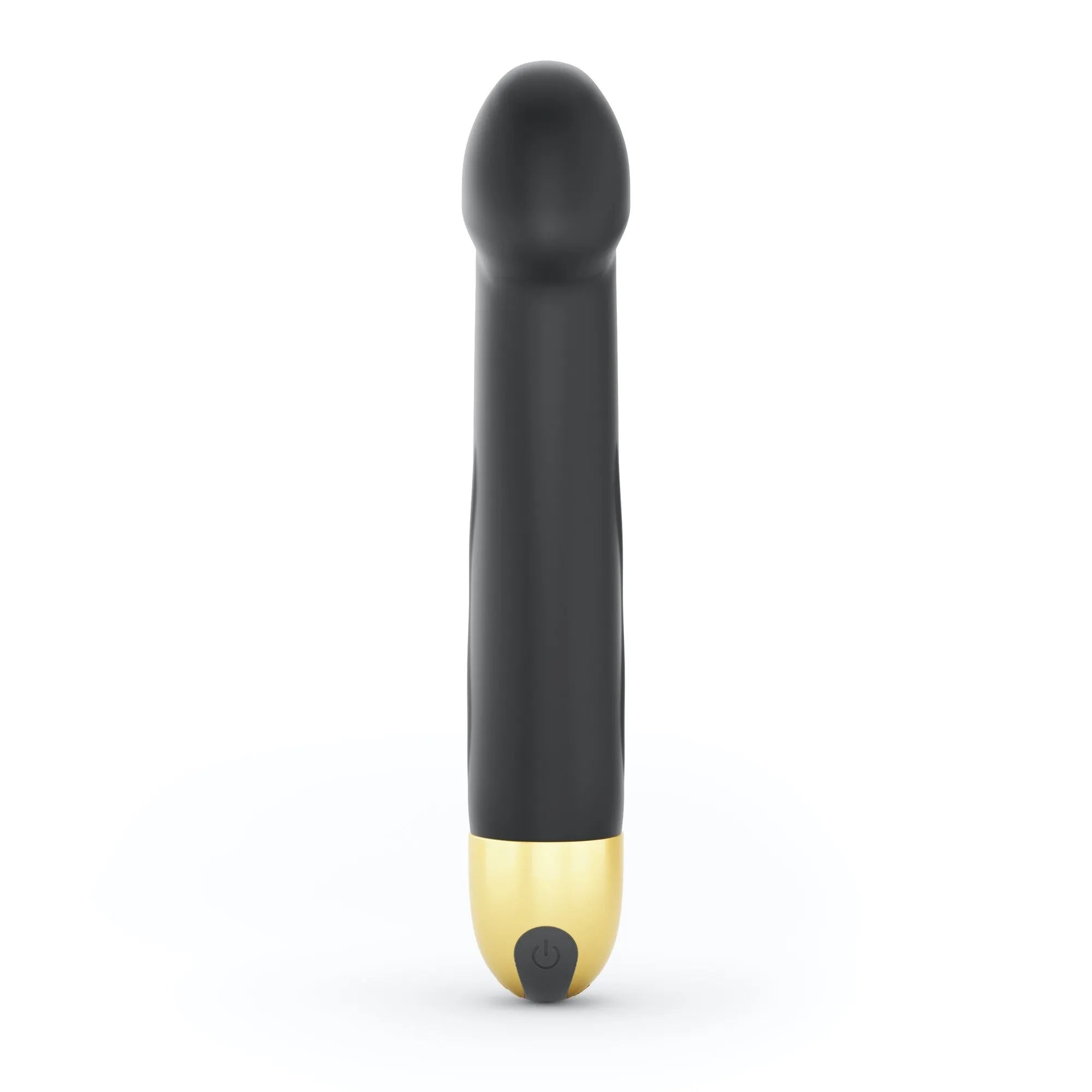 Vibromasseur gonflant ergonomique silicone noir or 10 modes vibrations
