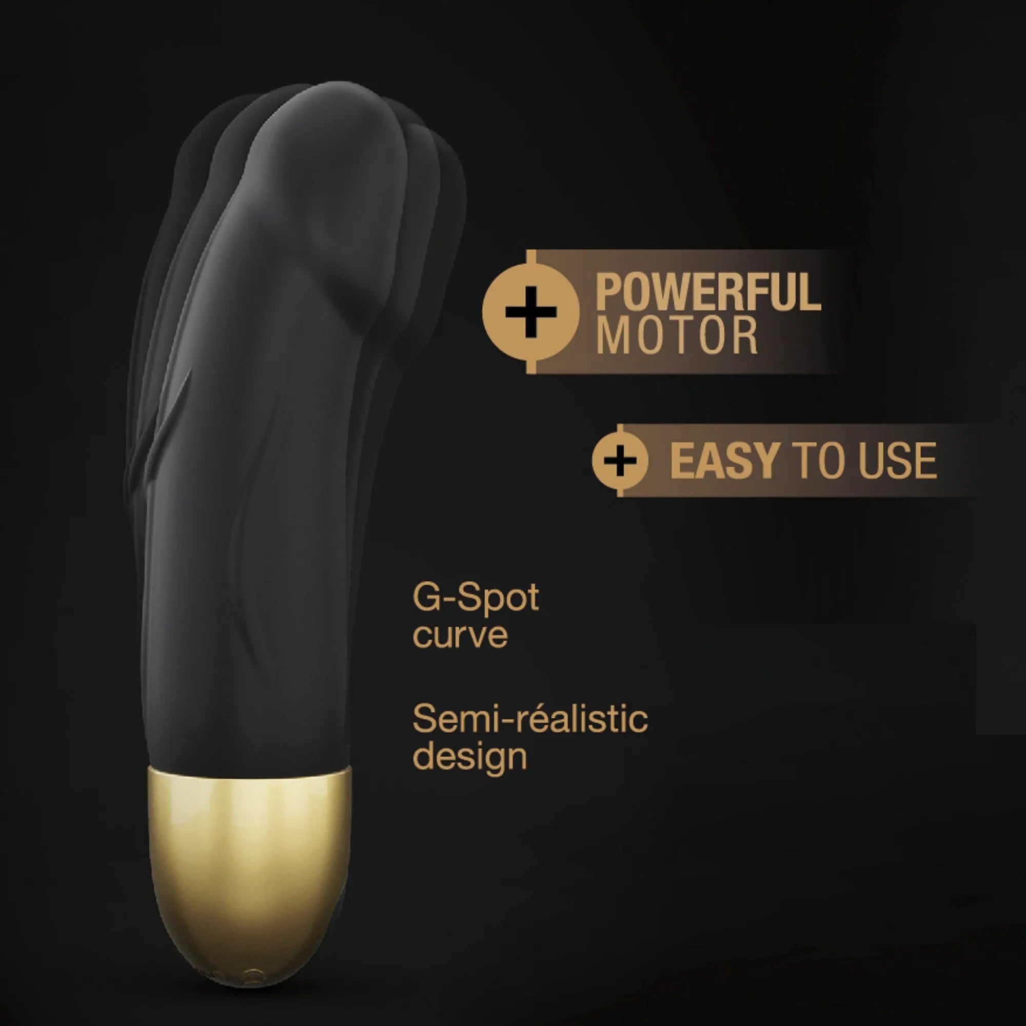 Sextoy silicone rechargeable waterproof 10 modes vibrations noir or 16 cm