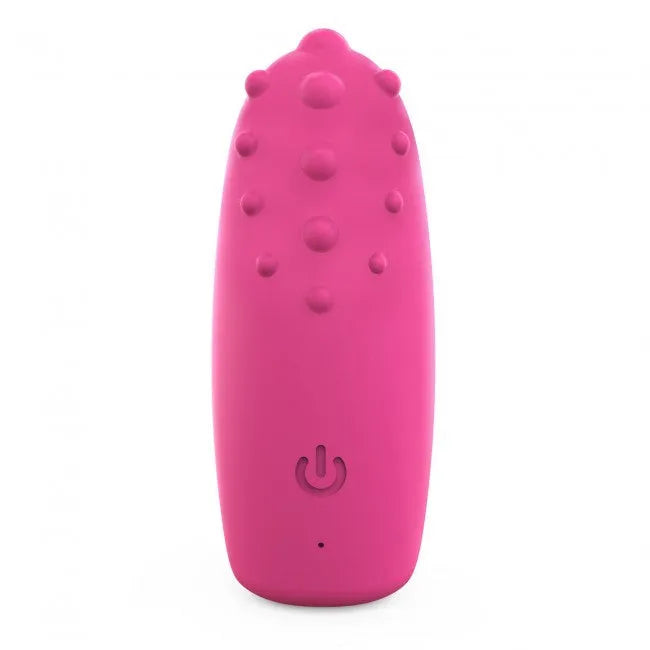 Stimulateur clitoridien vibrant silicone doux USB Magic Finger rose discret