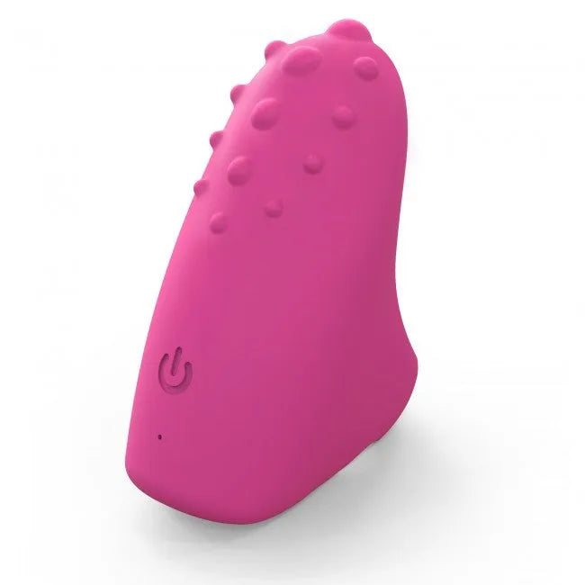 Stimulateur clitoridien vibrant silicone doux USB Magic Finger rose discret
