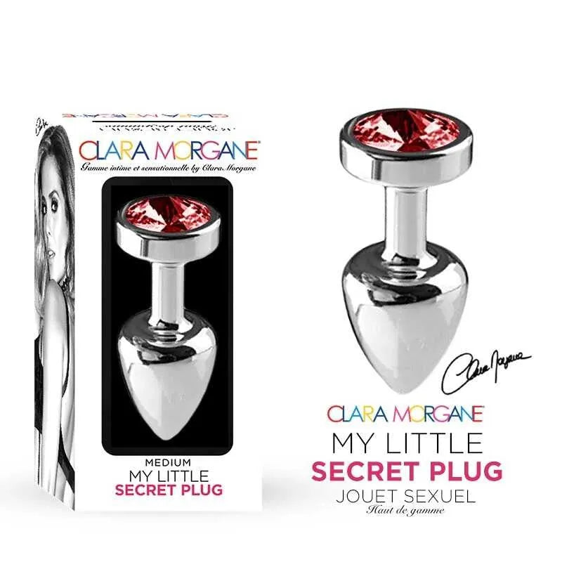 Plug anal aluminium waterproof rouge medium 7 cm pour couple