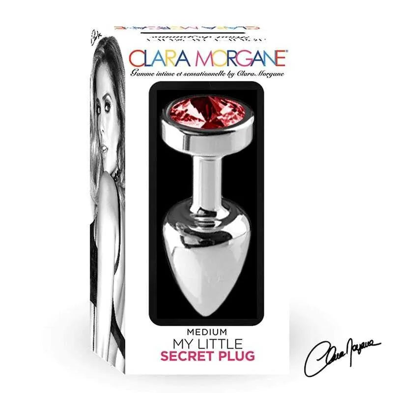 Plug anal aluminium waterproof rouge medium 7 cm pour couple