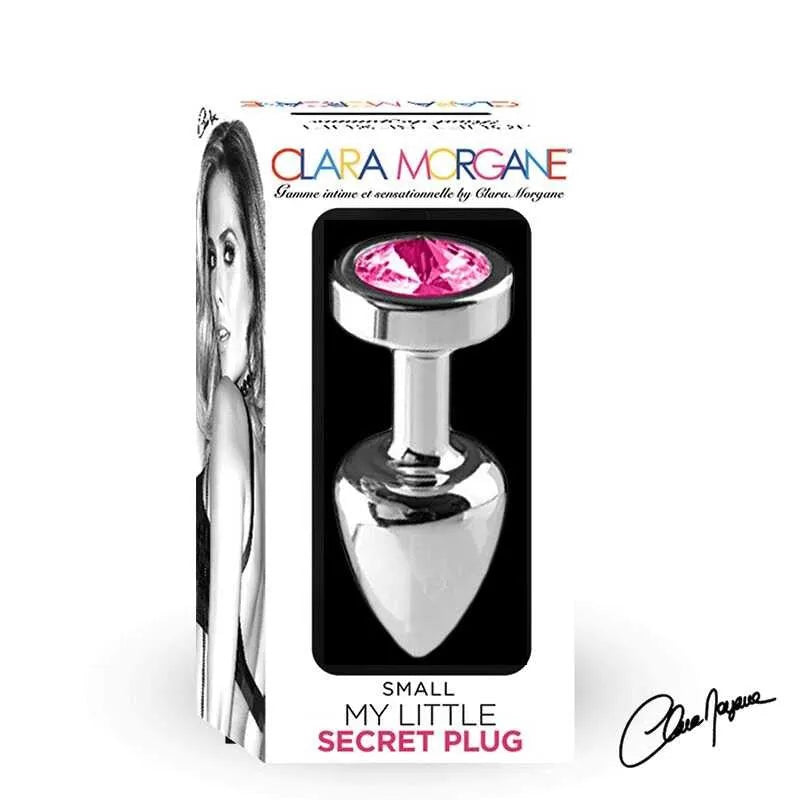 Plug anal aluminium rose avec bijou, étanche, compact, ergonomique, idéal débutants, emballage élégant et discret.