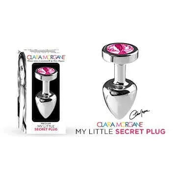 Bouchon anal moyen en aluminium rose, forme ergonomique, élégant, avec boîte de présentation, pour plaisir intime sécurisé.