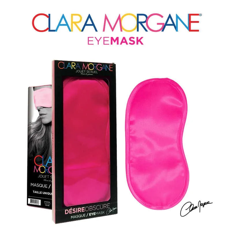 Masque Clara Morgane - Élégance rose pour bien-être intime détente relaxation sommeil masque yeux doux confort