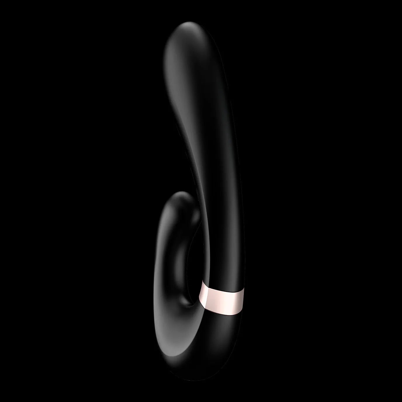 Stimulateur clitoridien vibromasseur point G silicone médical étanche noir Satisfyer