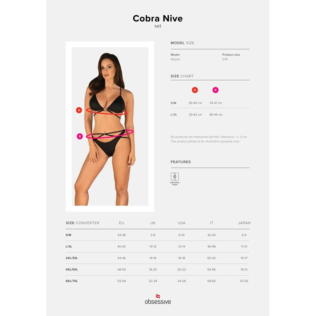 Ensemble lingerie noir imprimé animalier, bretelles réglables, bonnets triangulaires asymétriques, style élégant et audaci...