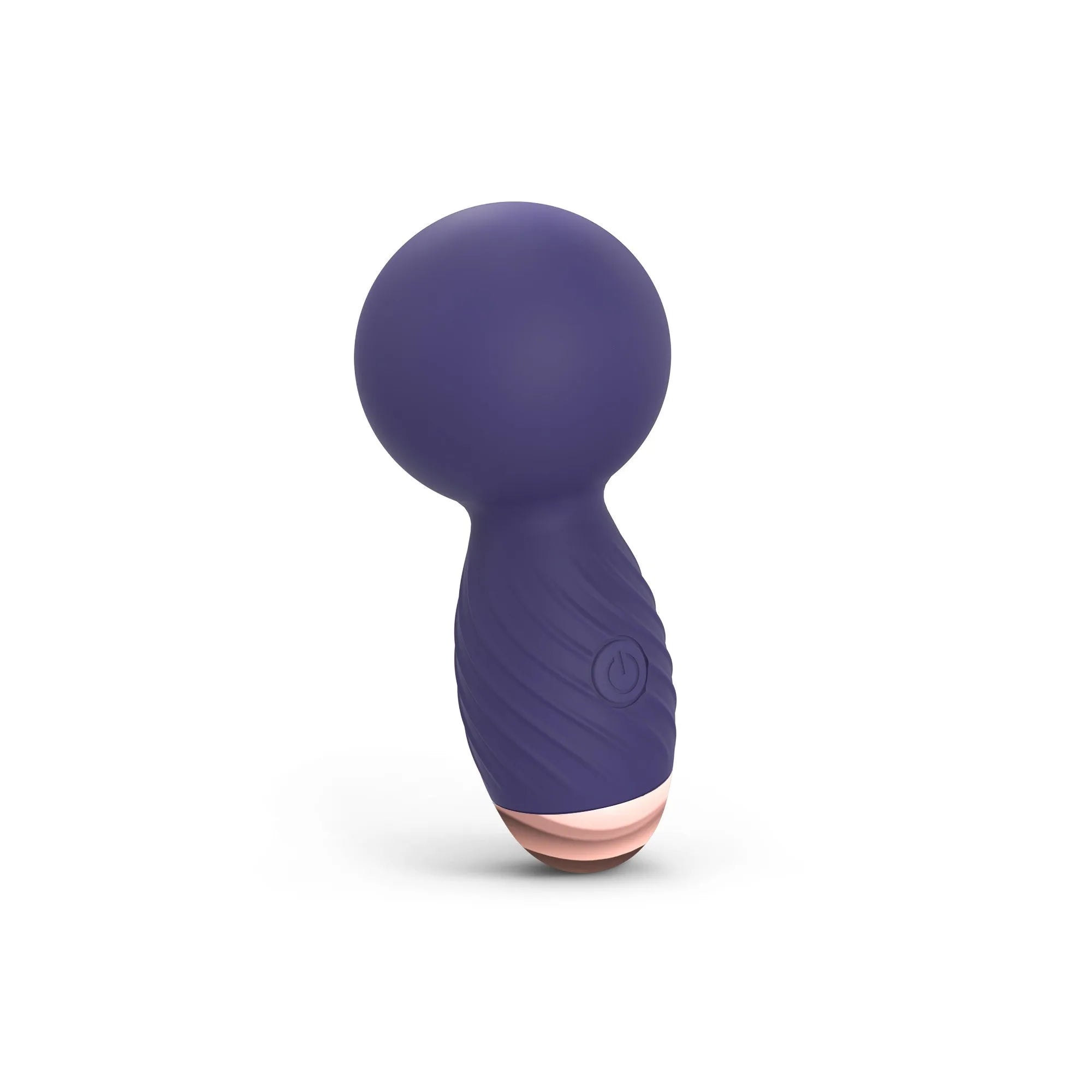 Masseur puissant mini compact portable silencieux discret flexible cou articulé tête moelleuse silicone haute qualité bleu nuit indigo