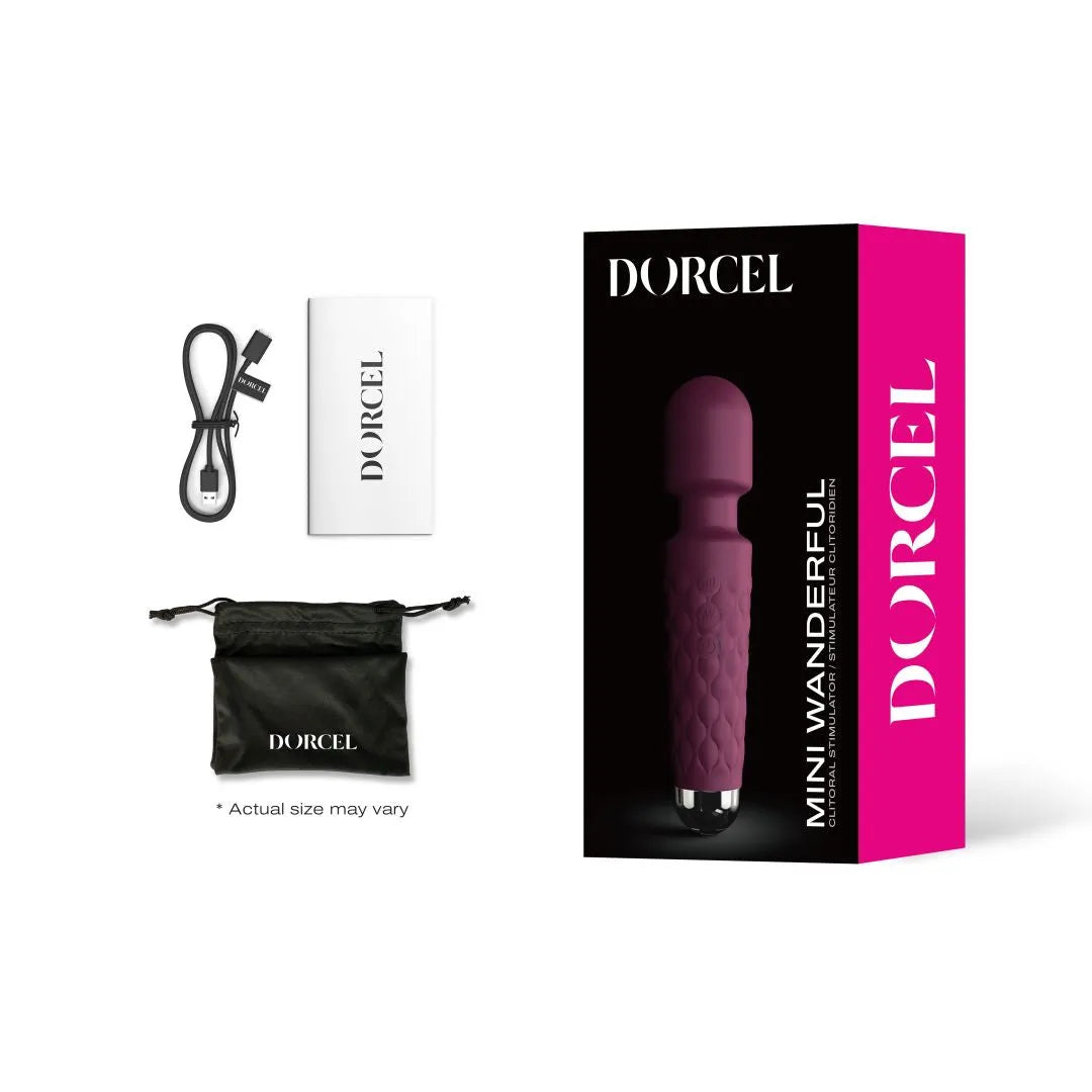 mini compact rechargeable silicone doux puissant silencieux discret ergonomique matelassé pivotant quinze centimètres voyage prune argent vingt modes stimulation intime