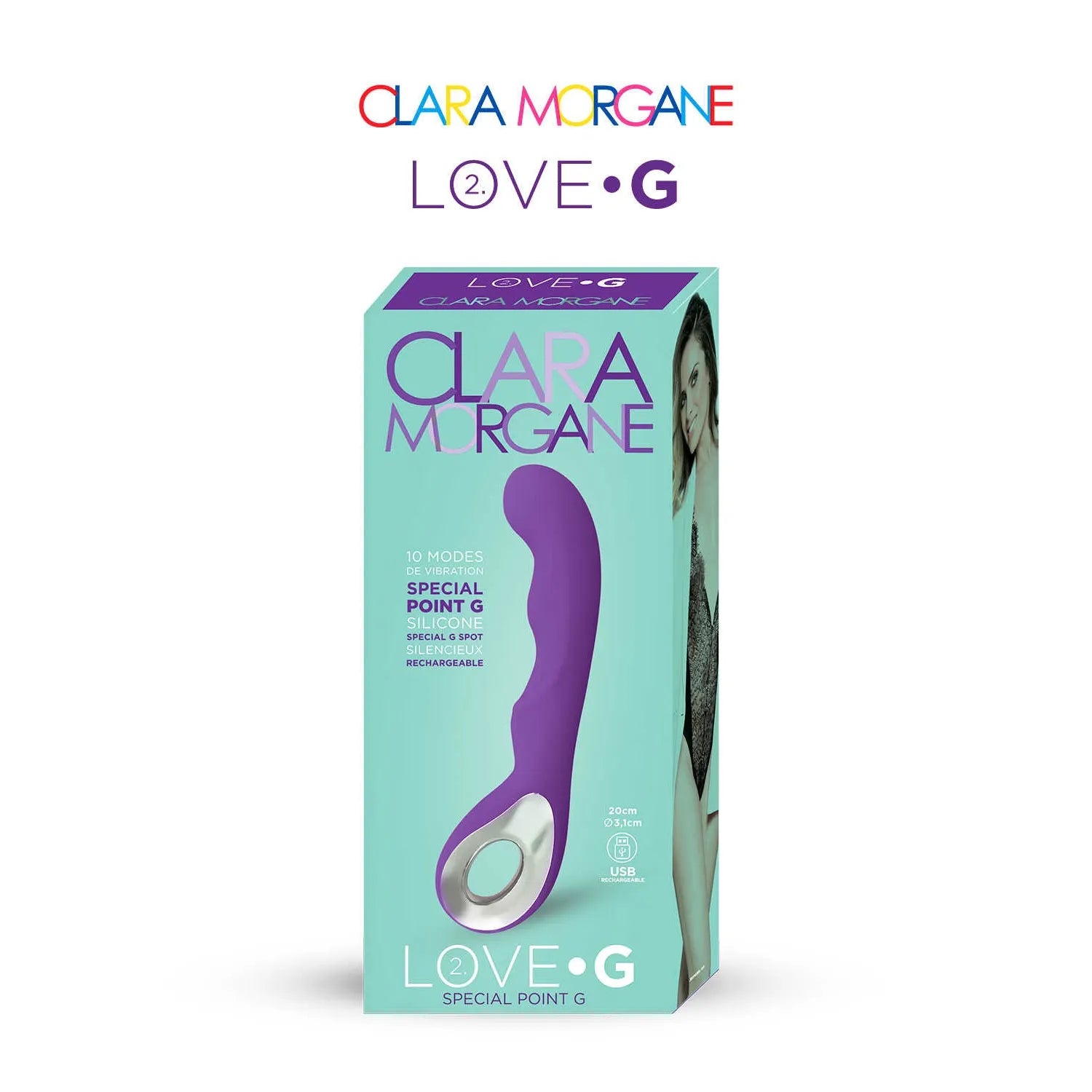 Vibromasseur Silicone Rechargeable USB 10 Modes Vibration Point G Femme Violet