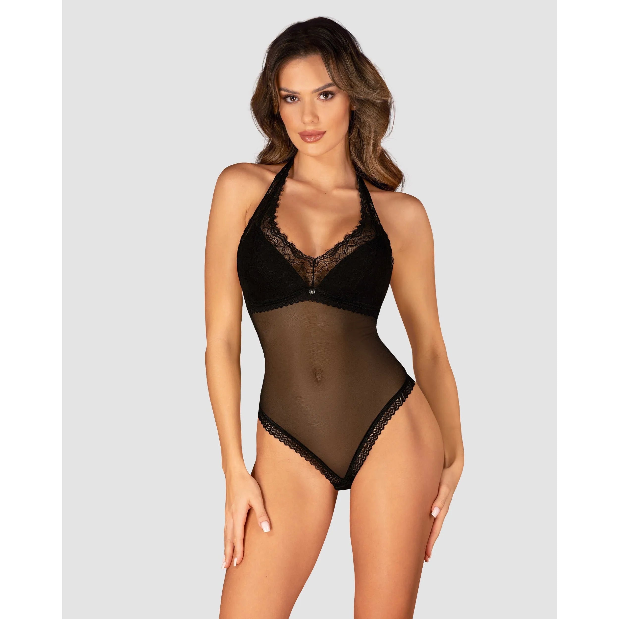 Medilla body noir sensuel dentelle bretelles réglables confort ajusté élégant bonnets rigidifiés pendentif argent tailles variées soirée romantique séduction raffinée