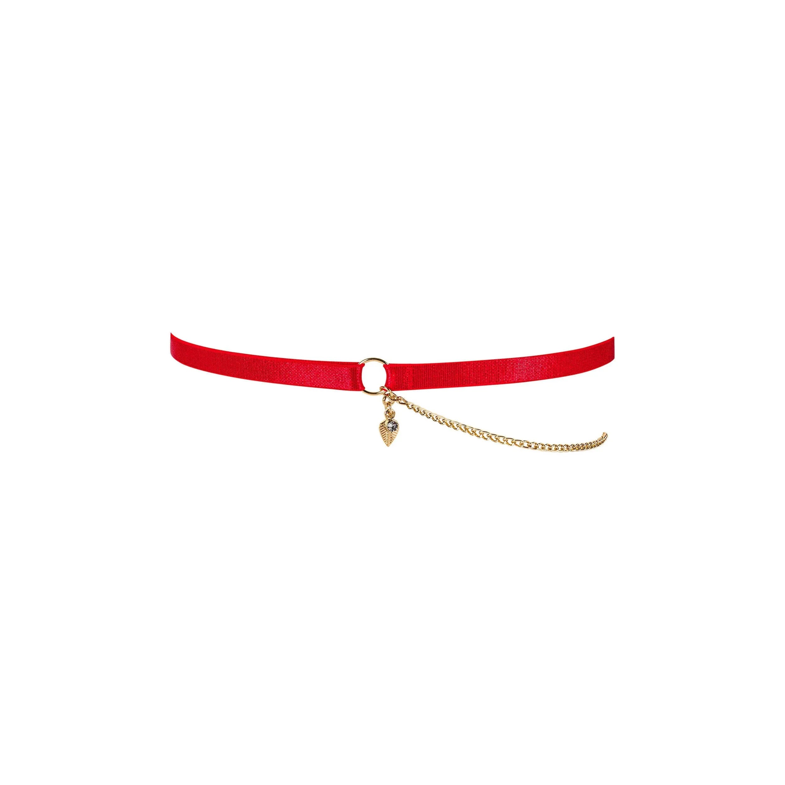 jarretière rouge sexy chaîne fine élégance irrésistible ajustement parfait bande élastique confort durabilité silhouette sublimée soirée romantique intime séduction glamour