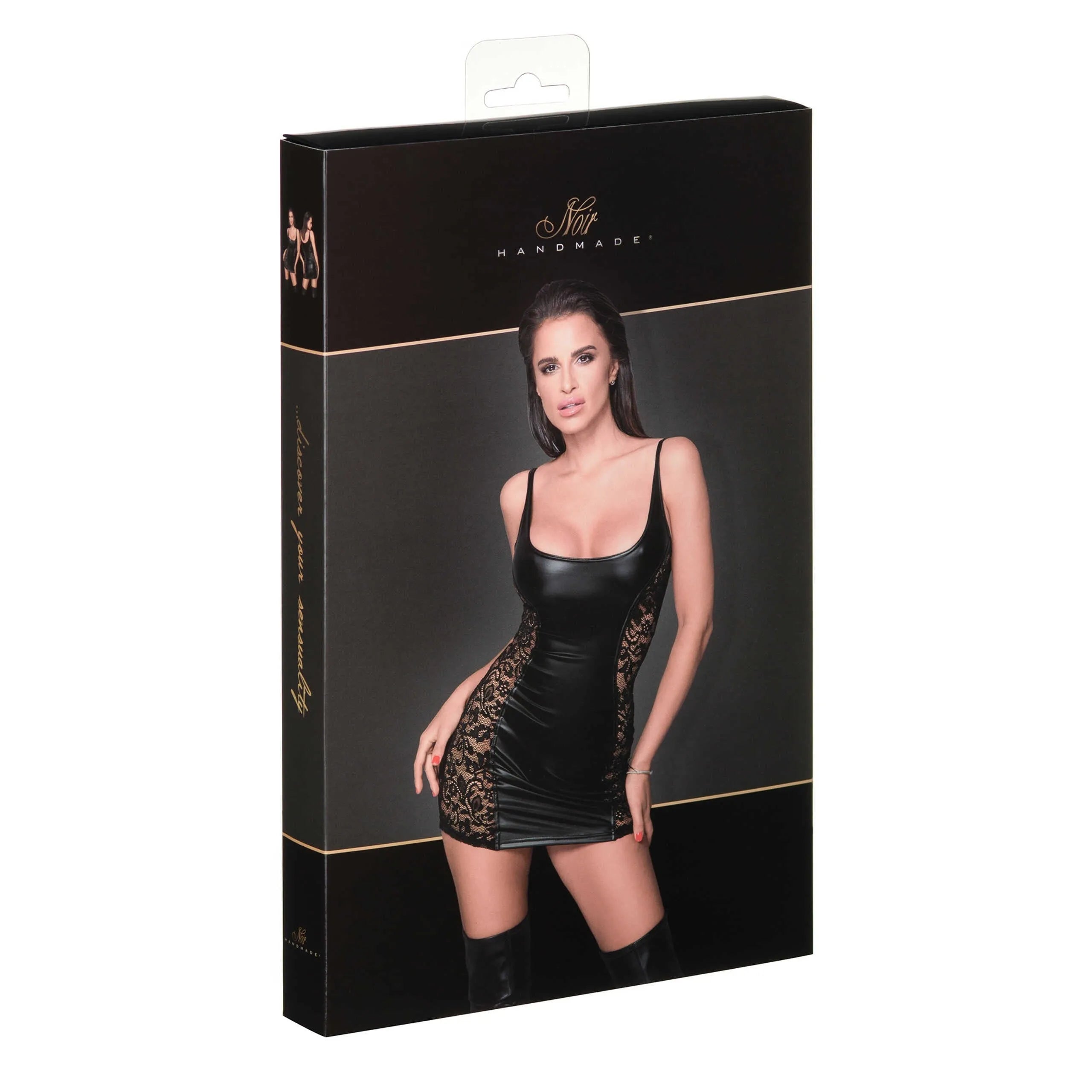 mini robe sexy moulante effet brillant dentelle élastique extensible ajustée séduisante audacieuse glamour sensuelle nocturne festive confortable noire durable
