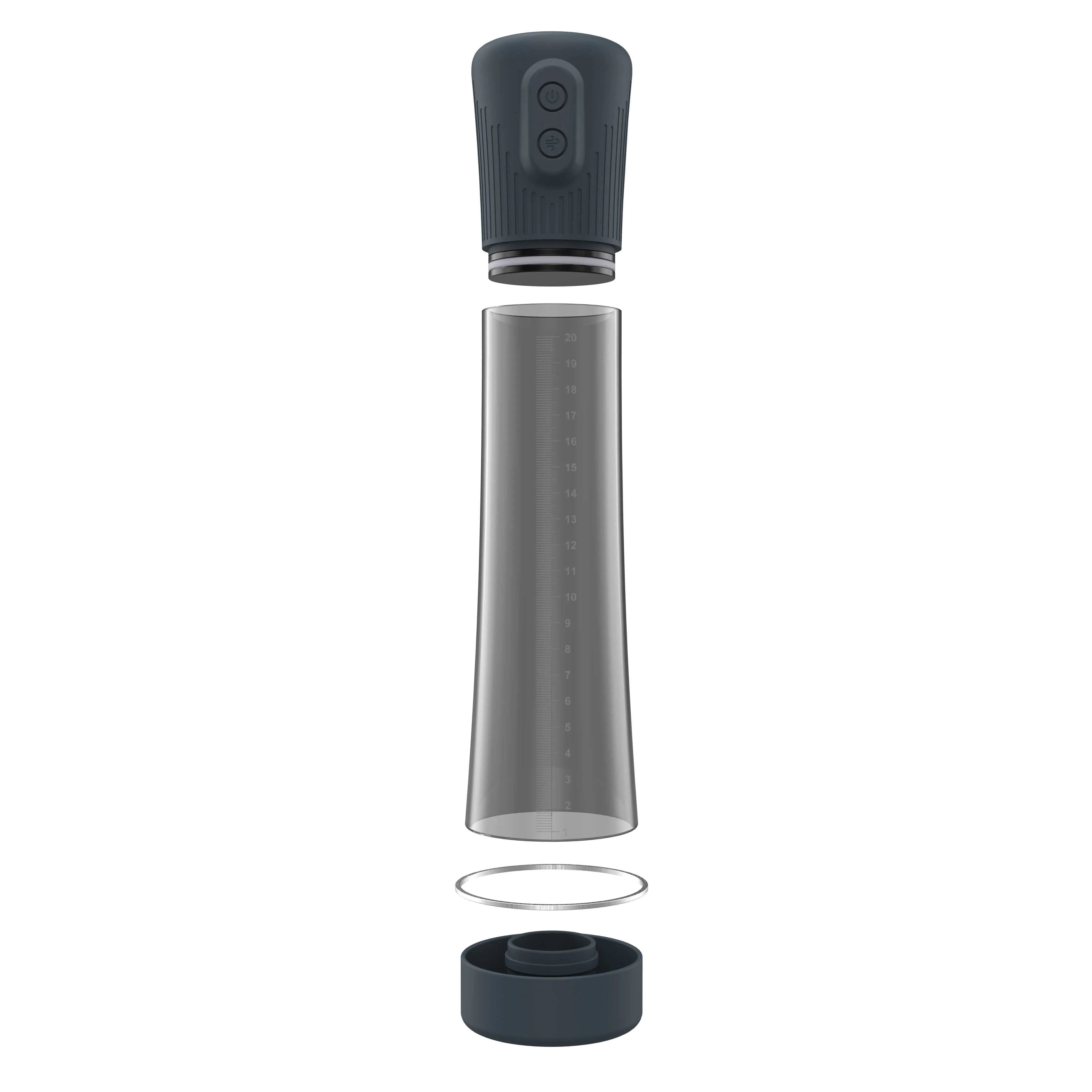 Hydro Dorcel pompe pénis eau air silicone rechargeable graduée trois tailles manches tube transparent mesures autonomie silencieuse discrète ergonomique confortable