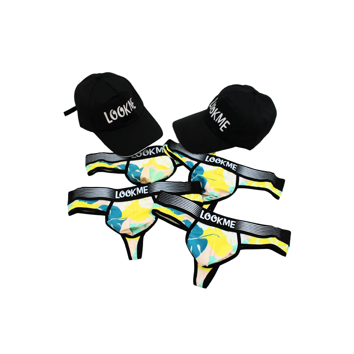lot strings homme polyester élasthanne extensible confortable respirant résistant durable discret ajusté tailles S M L XL casquettes noires offertes