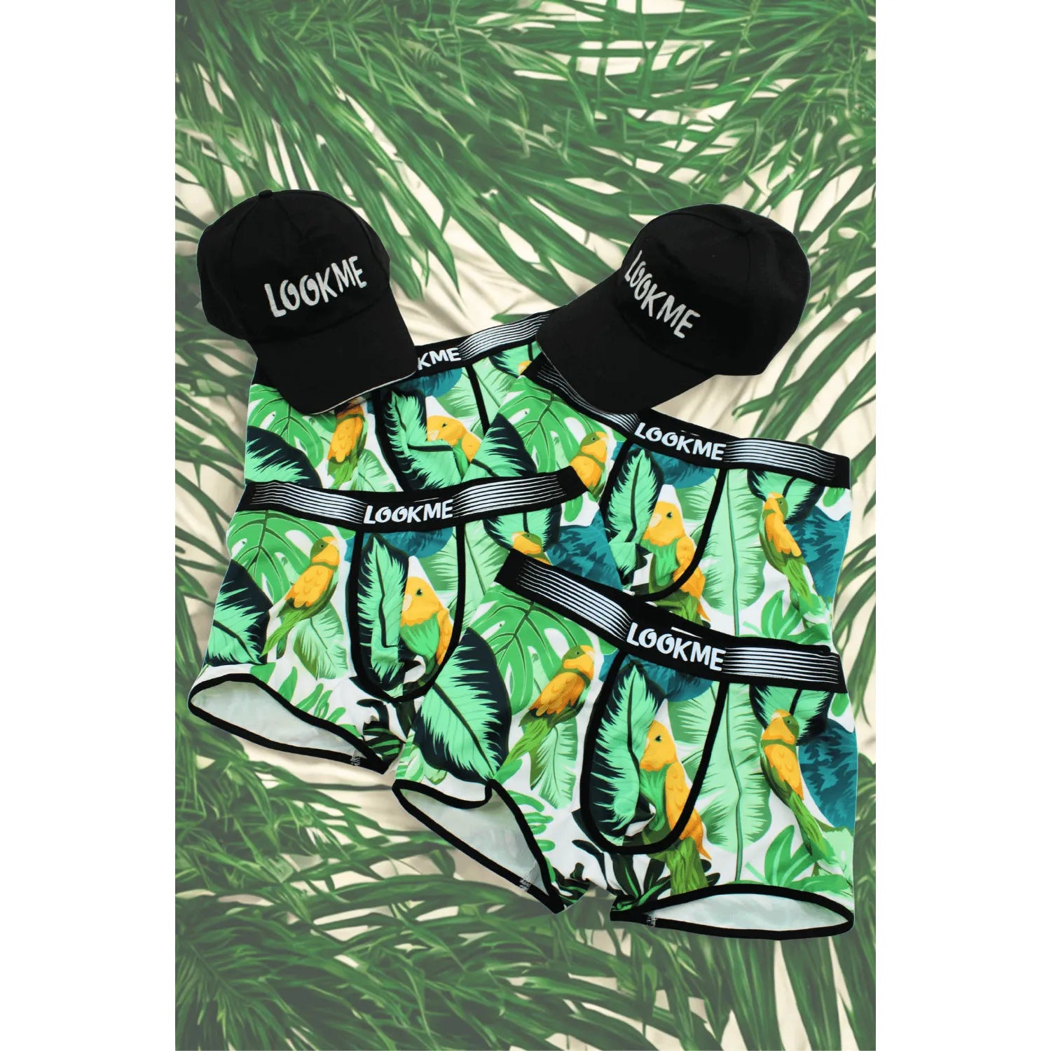 lot quatre boxers polyester élasthanne noir homme confortable extensible durable respirant maintien quotidien sport élégant casquettes réglables offertes