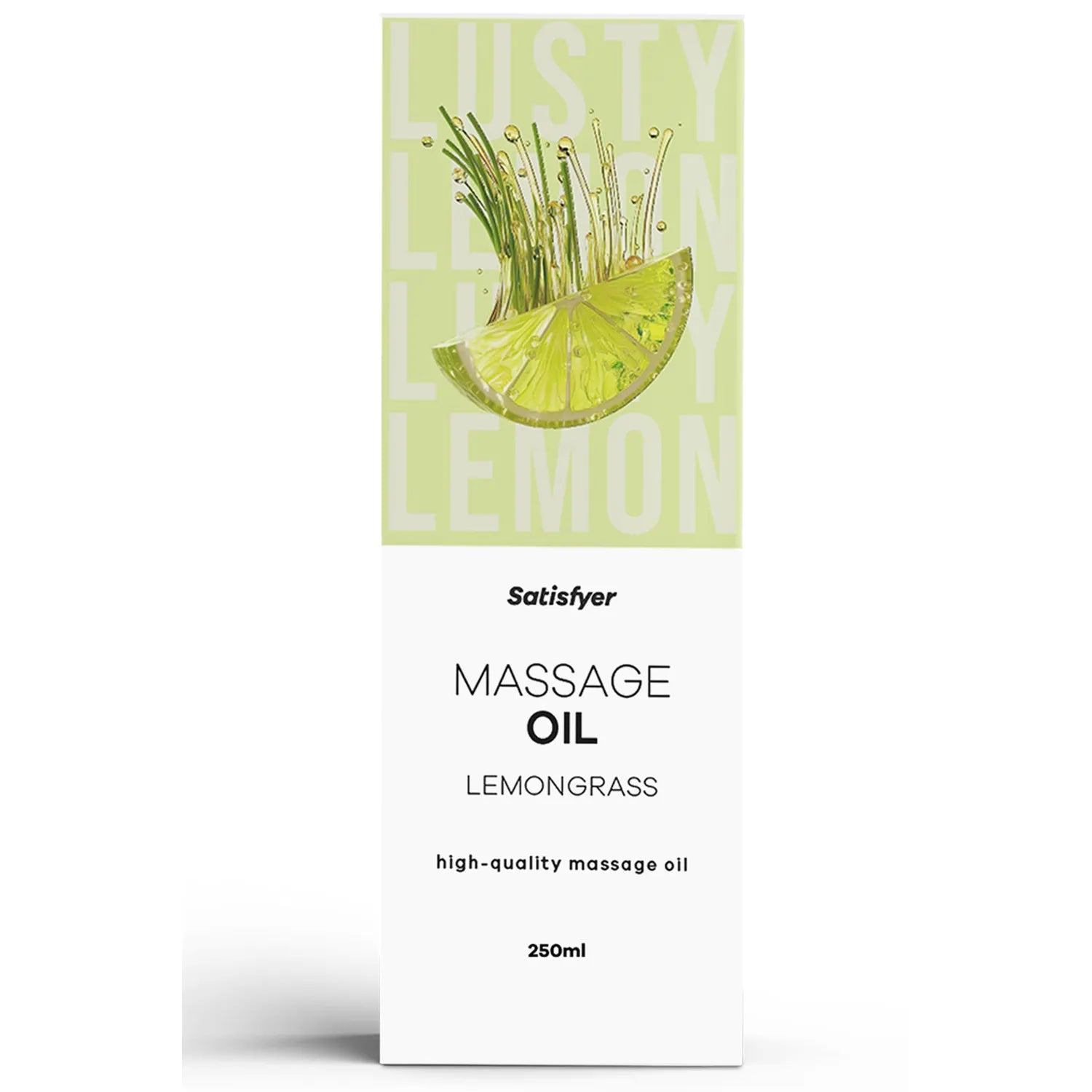 Huile de massage parfumée au citron vert 250ml Satisfyer - Design élégant, texture légère, parfum citronné, idéale pour massages sensuels et relaxation intime - Bien-être aphrodisiaque