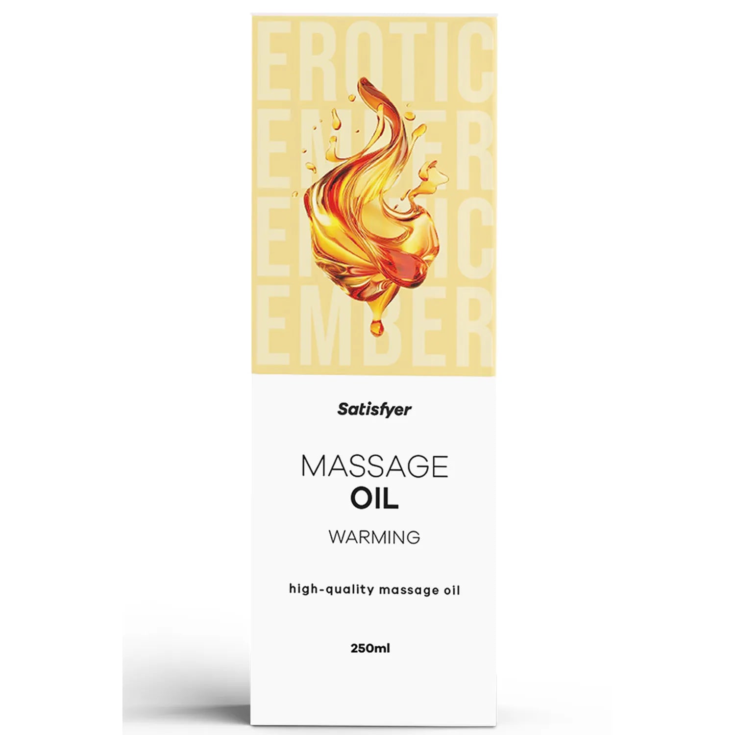 Huile de massage chauffante 250ml Satisfyer Warming effet chaleur doux sensation intime bien-être couple relaxation sensuelle