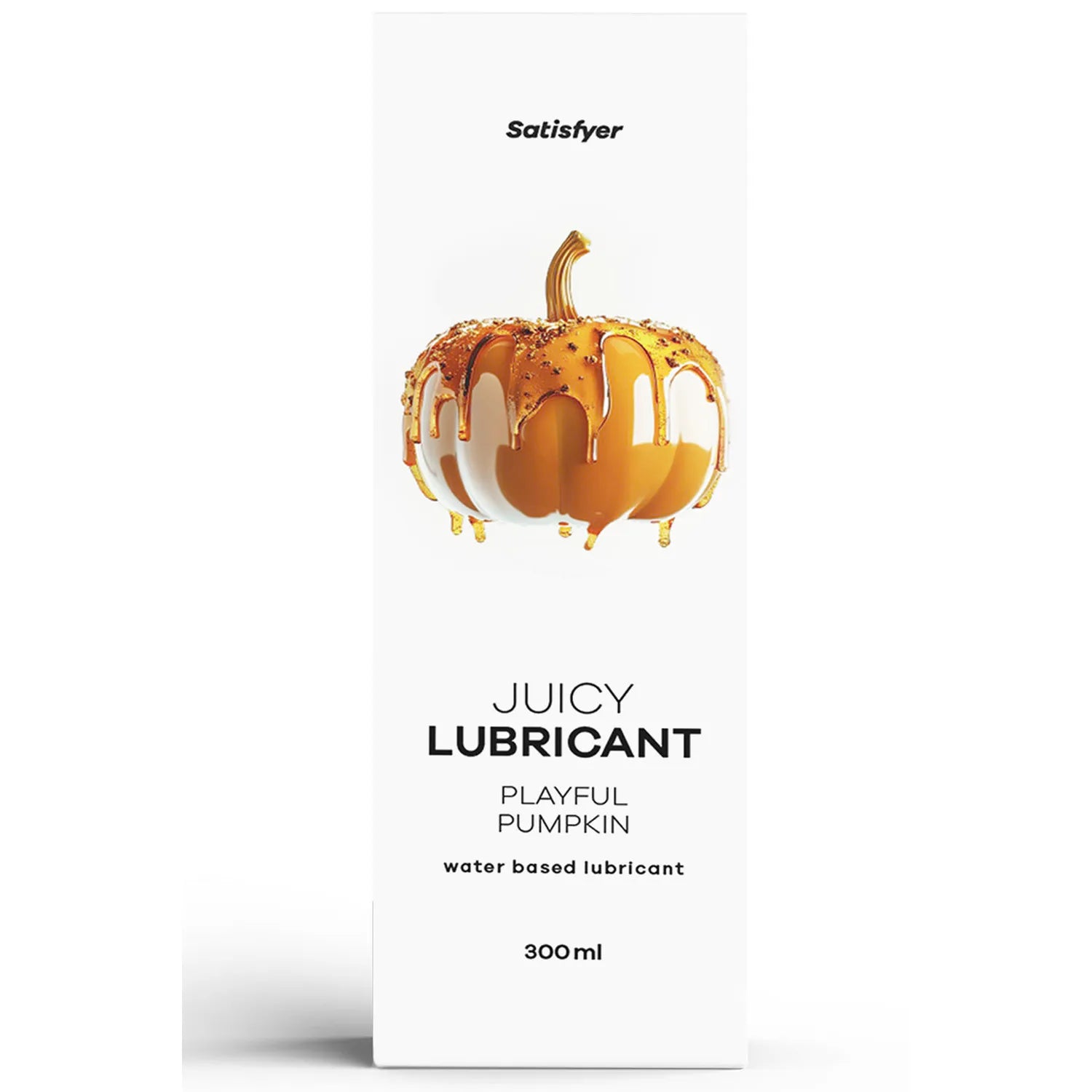 Lubrifiant à base d'eau citrouille envoutante 300 ml Satisfyer Playful Pumpkin sextoy intimité gourmand hydratant fluide doux confort couple adultère