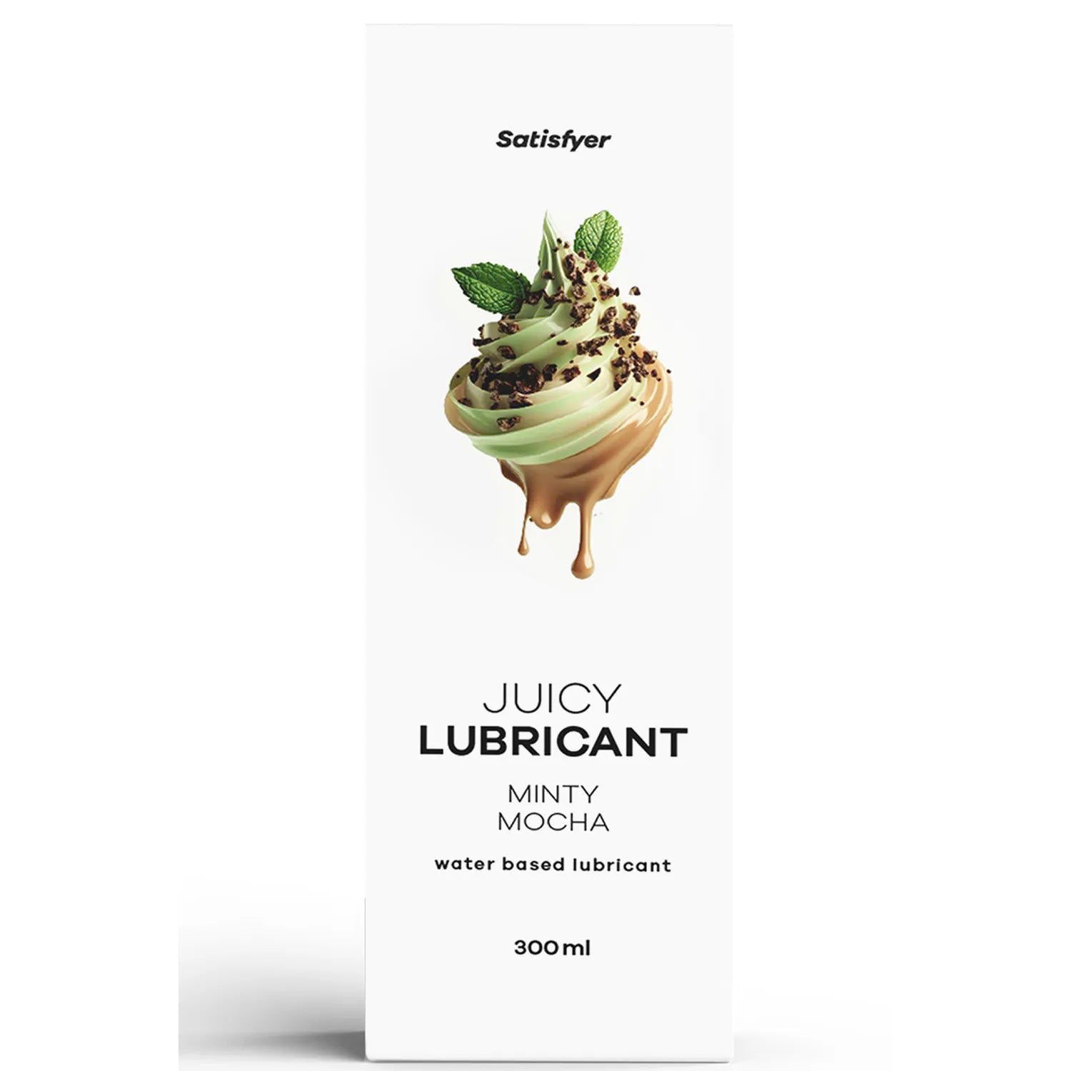 Lubrifiant à base d'eau Moka mentholé 300 ml Satisfyer – Douceur soyeuse, fraîcheur mentholée, compatible sextoys