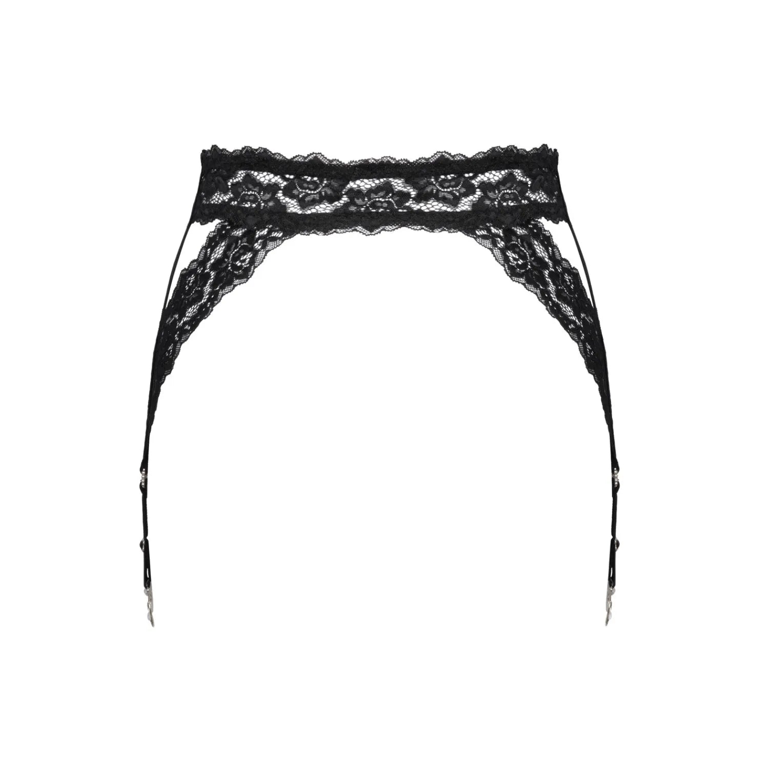 Porte-jarretelles dentelle noire cœur romantique ajustable confort féminin