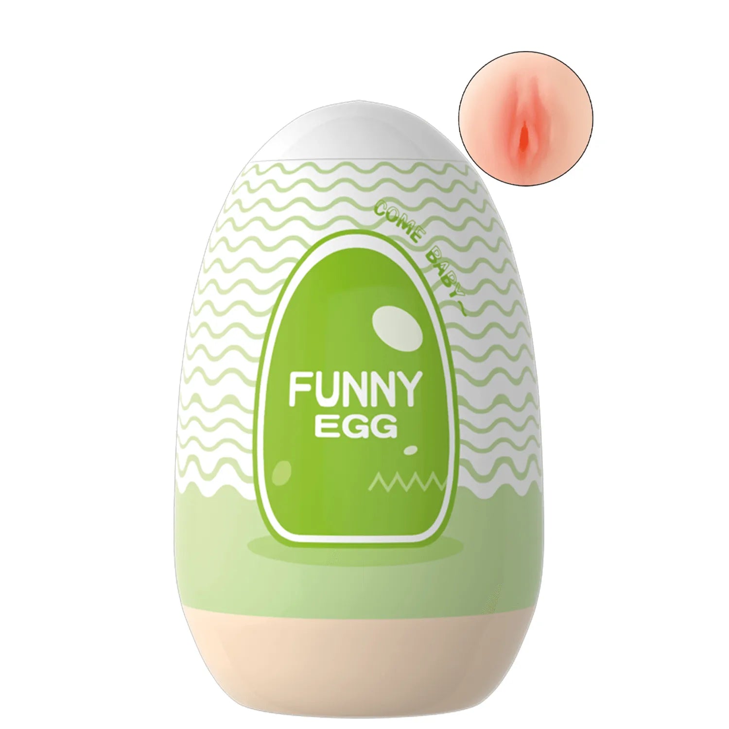 Masturbateur Réutilisable Vagin TPE Doux Extensible Intime Adulte Funny Egg
