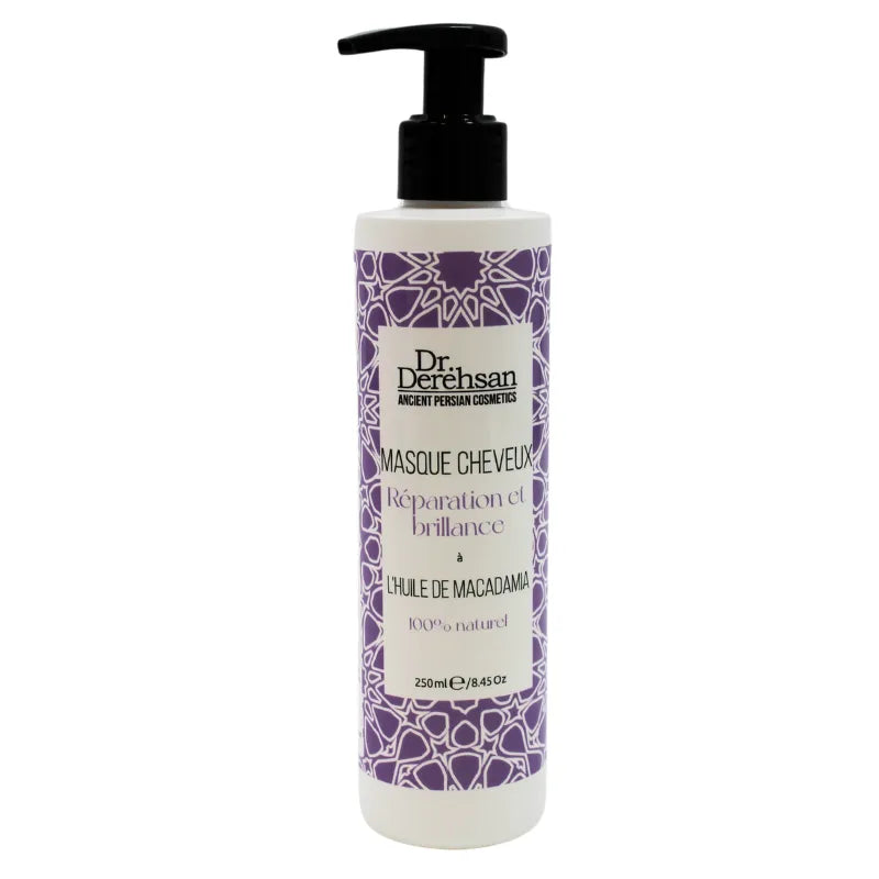 Masque cheveux secs huile macadamia brillance protection chaleur 250ml