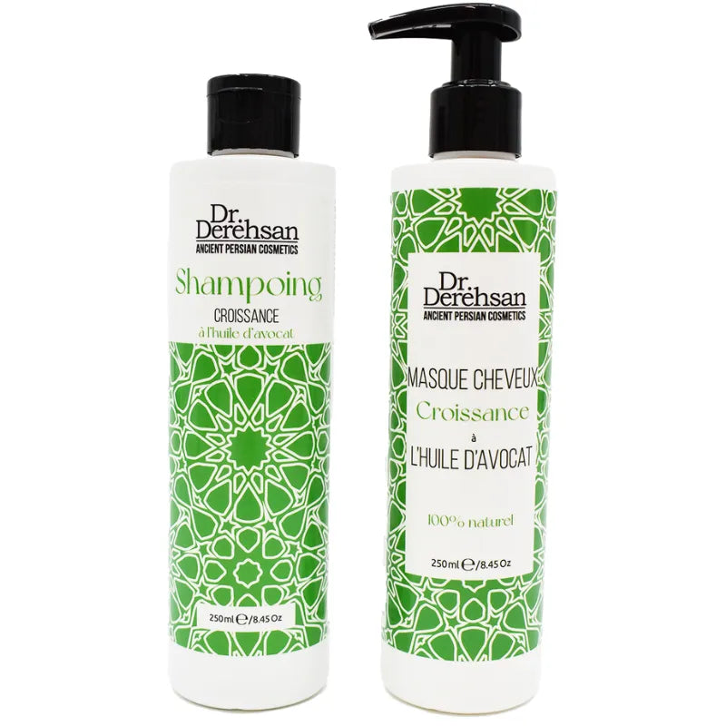 Masque capillaire naturel huile avocat croissance cheveux brillants hydratés 250ml