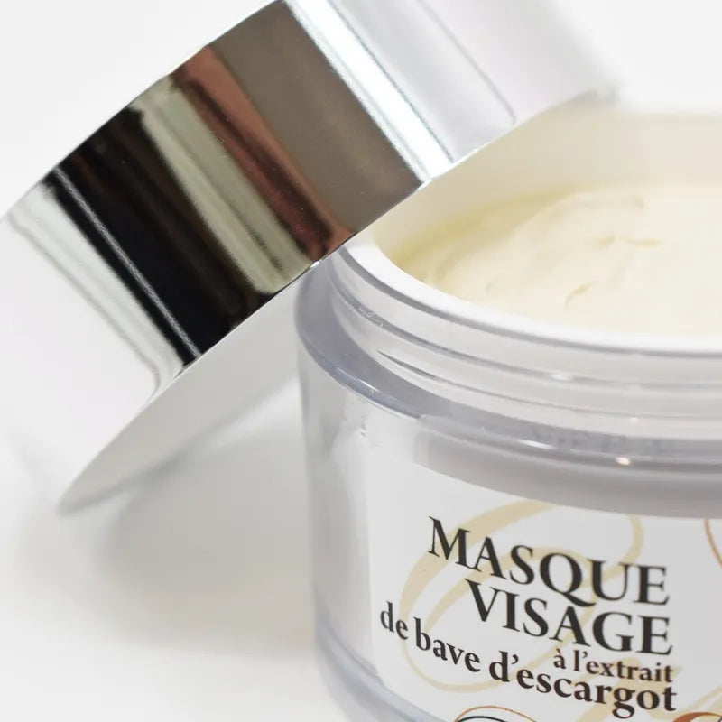 Masque visage nourrissant bave d'escargot collagène élasticité peau 100ml