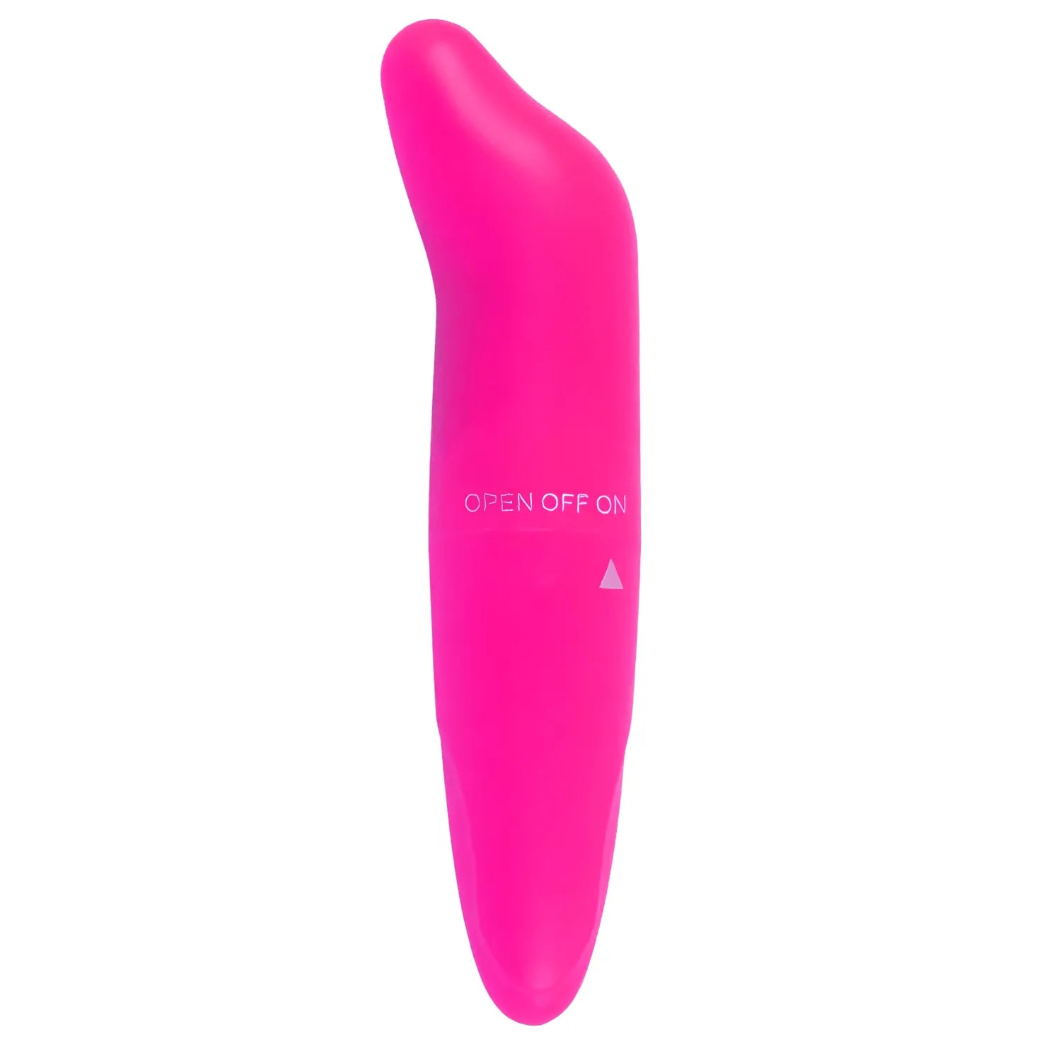 Vibromasseur point G tête incurvée rose fuchsia 12 cm compact léger