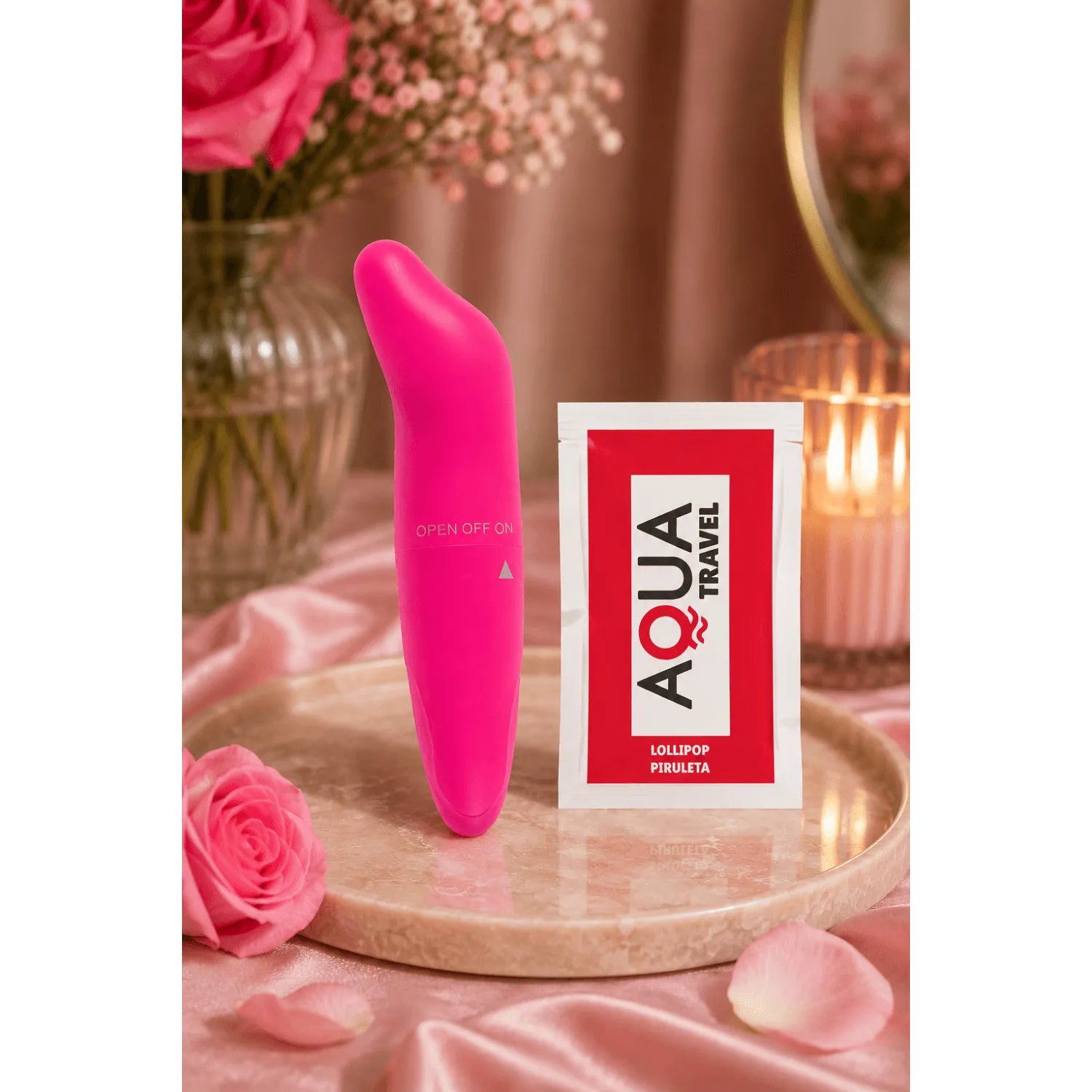 Vibromasseur point G tête incurvée rose fuchsia 12 cm compact léger