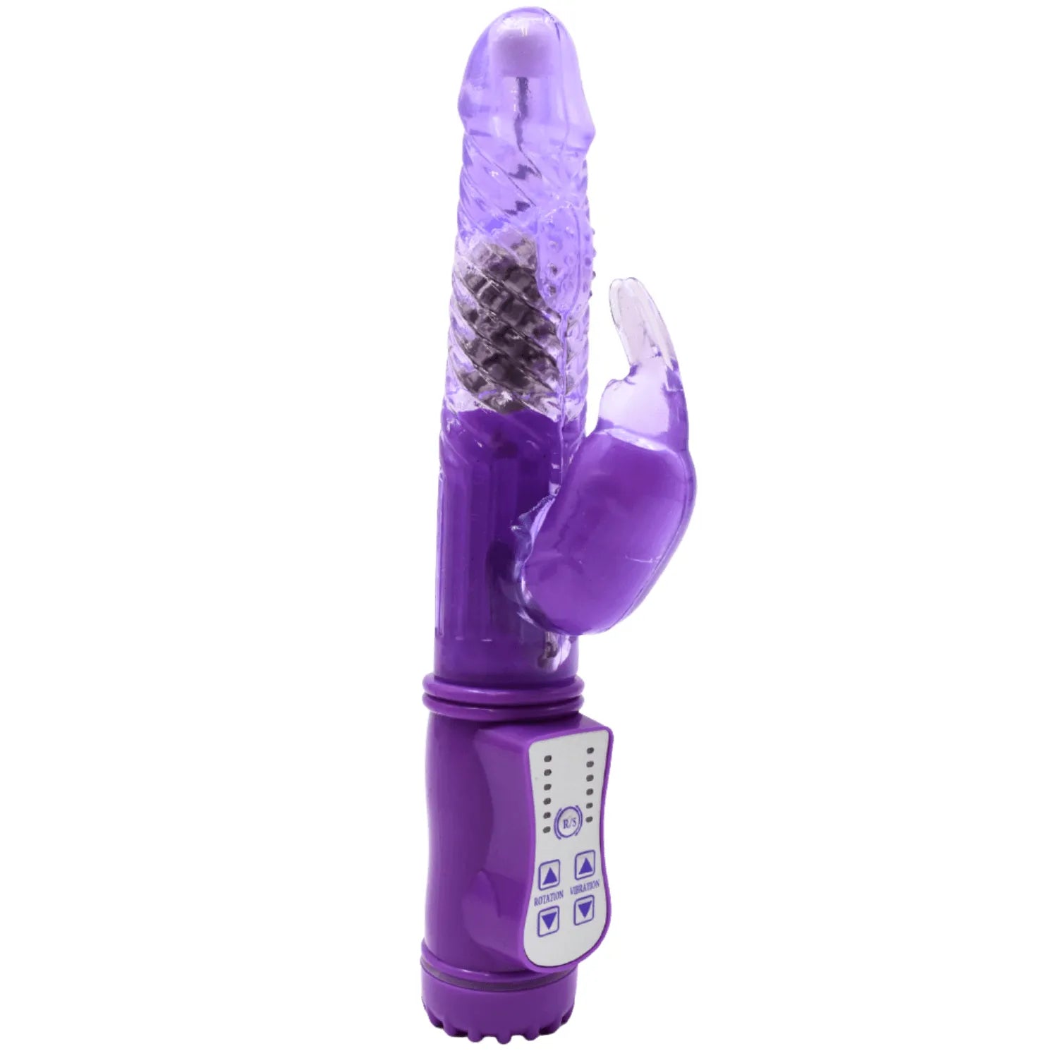 Vibromasseur Rabbit Violet Stimulation Point G Clitoris 36 Modes USB Rechargeable