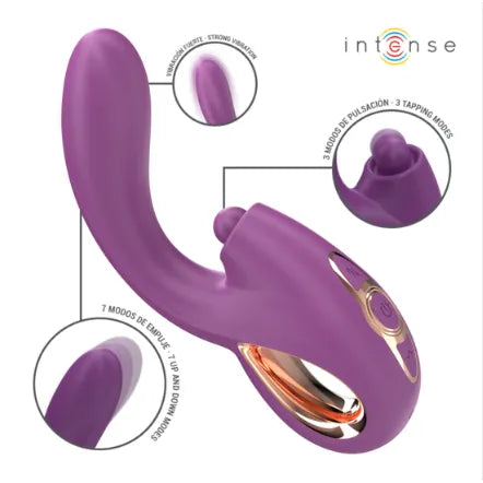 vibromasseur LALI pointg incurvé ergonomique poussée automatique vibrations puissantes stimulation ciblée silicone médical hypoallergénique étanche rechargeable silencieux immersif personnalisable orgasmique