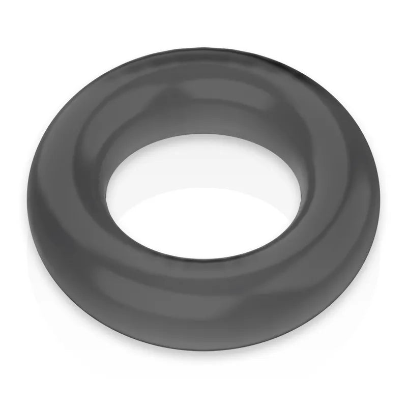 Anneau pénien noir en TPE hypoallergénique, forme ergonomique, surface lisse, pour prolonger l'érection discrètement.