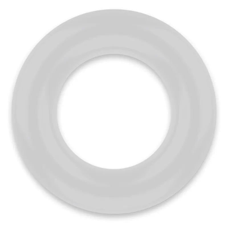 Anneau pénien TPE hypoallergénique gris, forme ergonomique, surface lisse, diamètre ajusté, confort peau sensible.