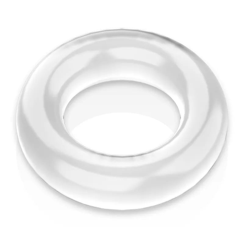 Anneau pénien TPE hypoallergénique blanc, forme ergonomique, surface lisse, idéal pour confort et performance.