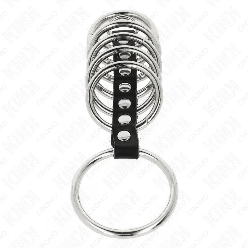 Anneaux péniens cuir ajustables BDSM, élégants et durables, pour stimulation et confort optimal.
