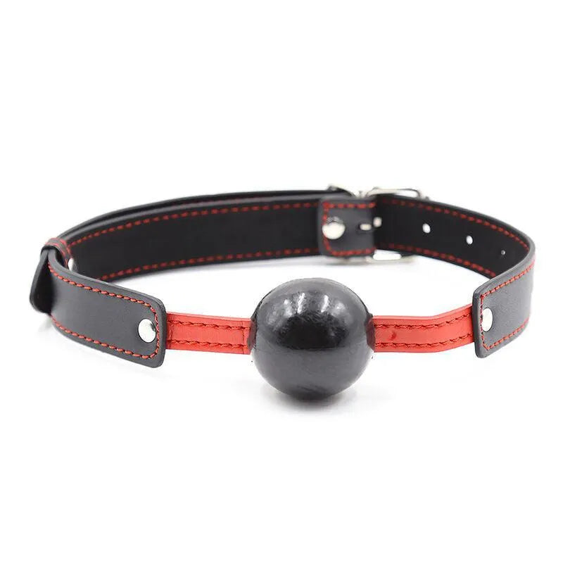 bâillon boule ohmama sans phtalates PVC TPE diametre4cm sangle réglable confort sécurité qualité hypoallergénique fétichiste ergonomique