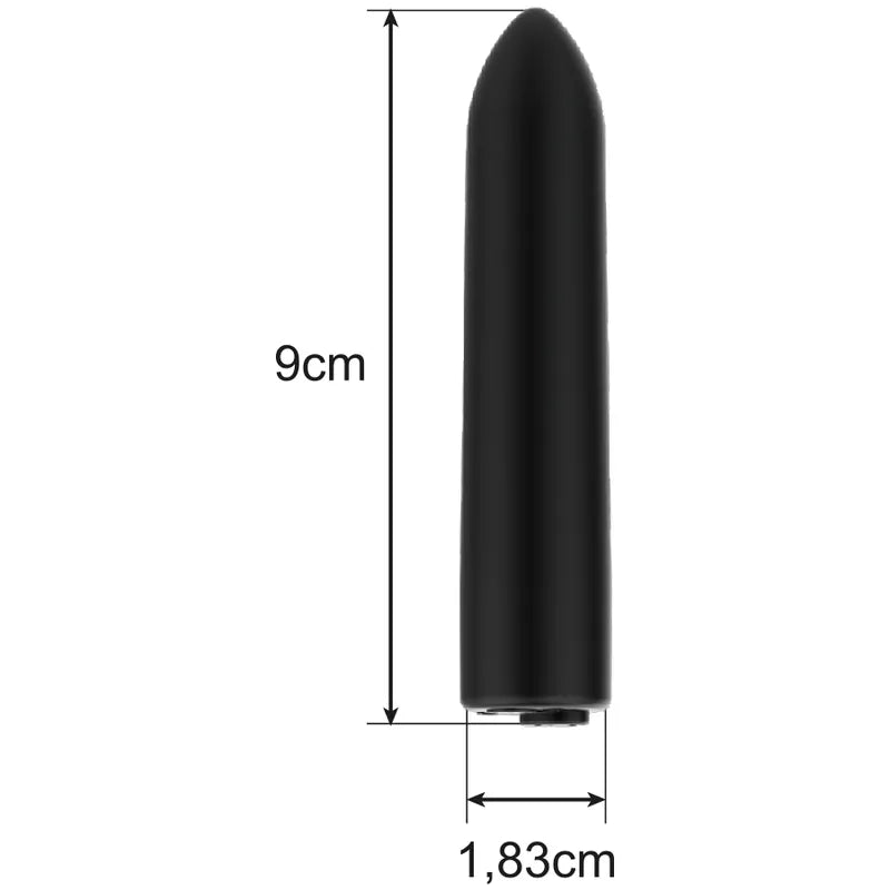 Balle vibrante noire compacte, 9 cm, rechargeable USB, design discret et ergonomique, 10 modes de vibration.