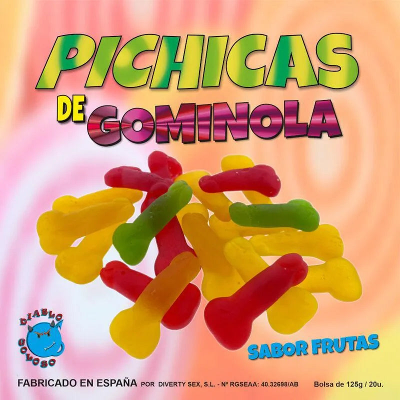 Bonbons érotiques pénis fruités gélifiés moelleux acidulés assortiment festifs ludiques enterrement vie jeune fille soirée cadeau