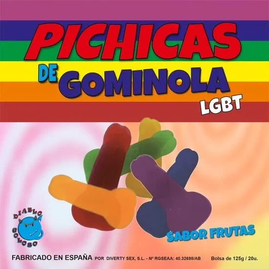 bonbons pénis fruités multicolores érotiques amusants festifs gourmands piquants ludiques inclusifs surprenants croquants moelleux aromatisés colorés