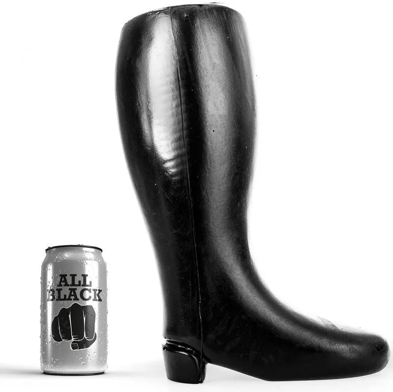 Botte Géante Anale Fisting TPR Noire Sans Phtalates Texture Réaliste Souple Confortable Imposante Dimensions Impressionnantes 31cm 12cm Volumineuse